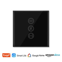 Load image into Gallery viewer, Tuya Smart Life WiFi Curtain Switch for Electric Motorized Curtain Blind Roller Shutter, Google Home, Amazon Alexa Voice Control
